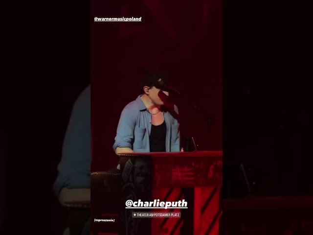 Charlie Puth performing Tears On my Piano in Berlin [One Night Only Tour] | December 6, 2022