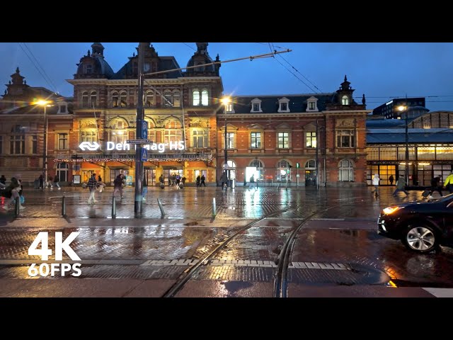 Stormy evening | 🚊 HTM Line 11 | 4K Tram Cabview | 🇳🇱 The Hague | Siemens Avenio