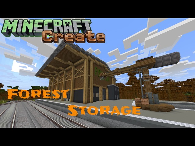 STORAGE Warehouse for our Forest Hub in my Minecraft Create Train World #minecraft #train