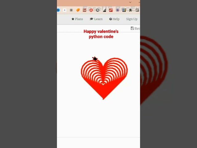 happy valentine's day using python #valentinesday #valentine @gilesmcmullen @valentineshorts4592