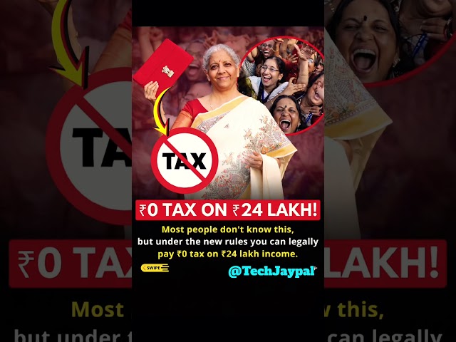 2026 Budget Update ₹0 TAX on ₹24 Lakh 😍 | Most Indians Don’t Know This! #IncomeTax  #BudgetUpdat