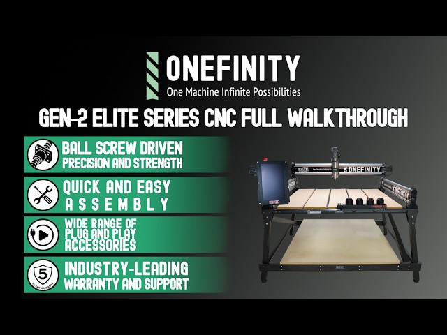 Onefinity CNC Gen 2 ELITE Full Walkthrough and Demo