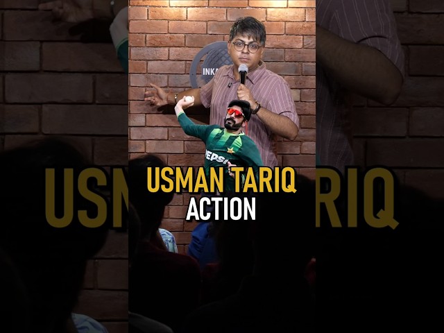 Usman Tariq Bowling Action | Stand-up Comedy by Abijit Ganguly #shorts #standupcomedy #usmantariq