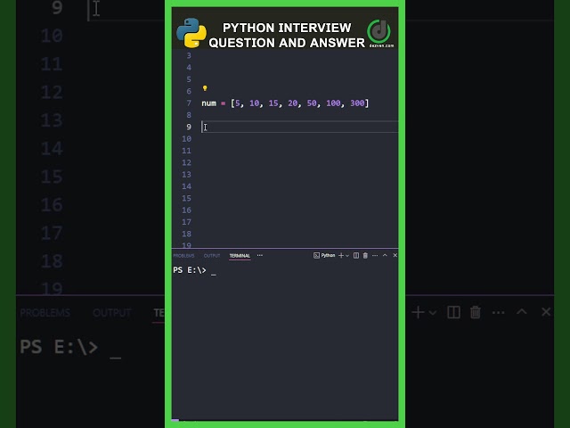 Python Interview Question #7 🐍 | sum function in python | Python interview topics | #python #coding