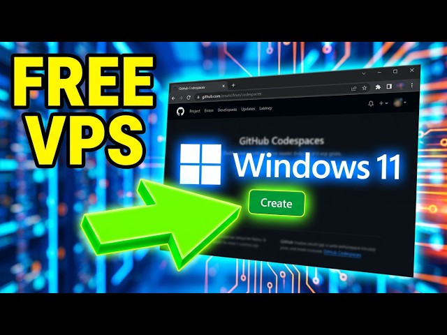 I Turned GitHub Codespaces into a FREE Windows VPS (16GB RAM Cloud PC Setup)