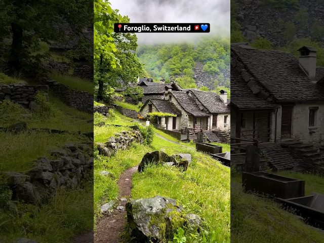 Foroglio, heavenly beautiful Swiss village #switzerland #foroglio #swissbeauty #swissvillage