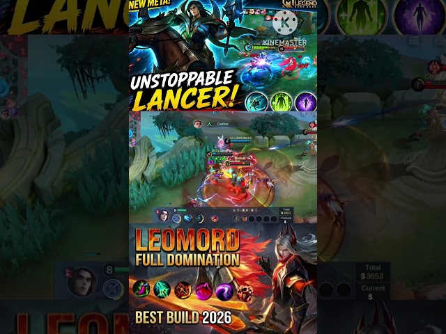 Leomord FULL DAMAGE Build 2026! 1v5 Carry & Savage Gameplay 😱 | Mobile Legends #mlbb