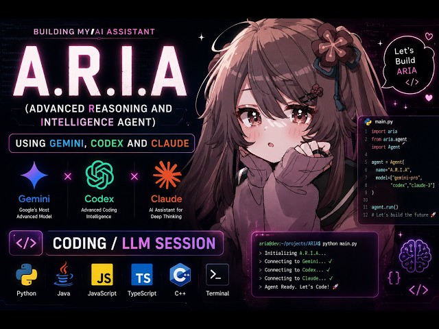 Developing A.R.I.A (Advanced Reasoning and Intelligence Agent) using Gemini, Codex and Claude [LLM]
