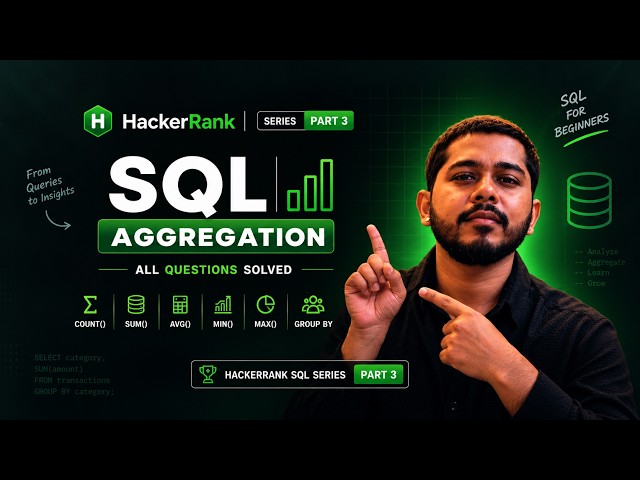 HackerRank SQL Solutions | Aggregation All Questions Solved | SQL for Beginners