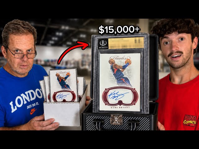 We Graded My Dad's Dream Card Collection!