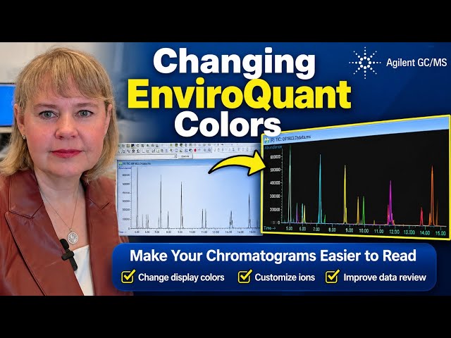 How to Change Enviroquant Colors in Agilent Data Analysis