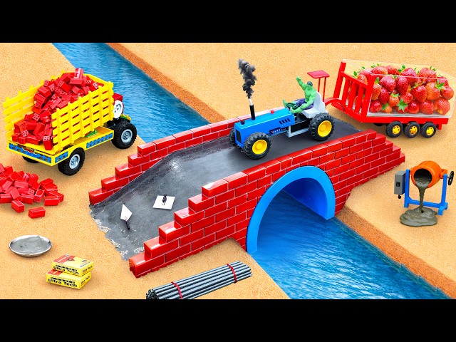 DIY Mini Tractor Bridge Construction & Collapse | Underground Water Storage Project@DIYMachinery