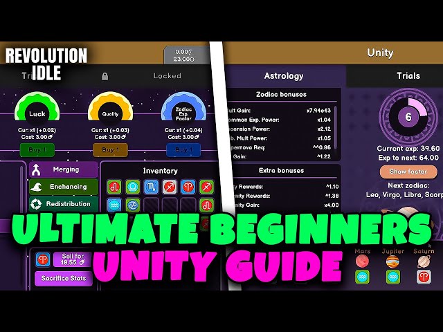 ULTIMATE BEGINNERS UNITY GUIDE // REVOLUTION IDLE