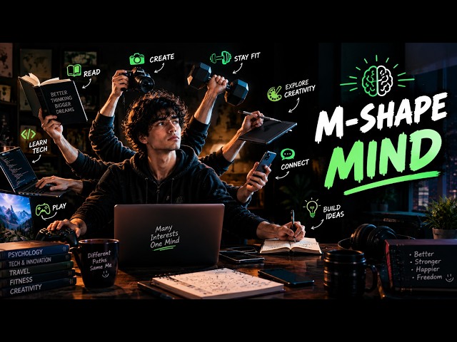 The Psychology of Multi Interest People | Why You're Built for the M Shape Future #psychology