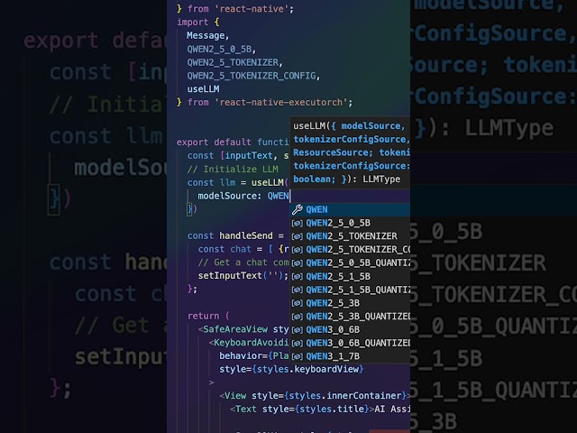 Integrate a Local LLM Into Your React Native App in 30 Seconds 🚀  #reactnative