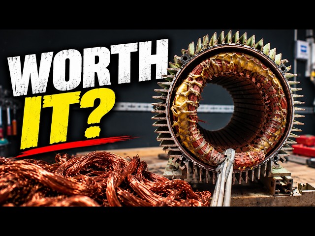 STRIPPING A HUGE THREE PHASE MOTOR TO SEE IF ITS WORTH IT?