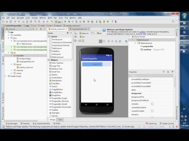 Android Tutorial: Customize a Progress Bar