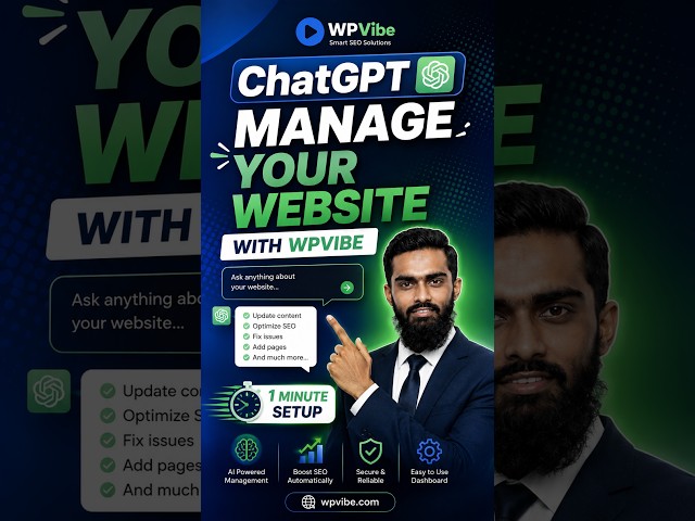 How to Connect ChatGPT to WordPress using WPVibe MCP Server (Full Setup 2026)