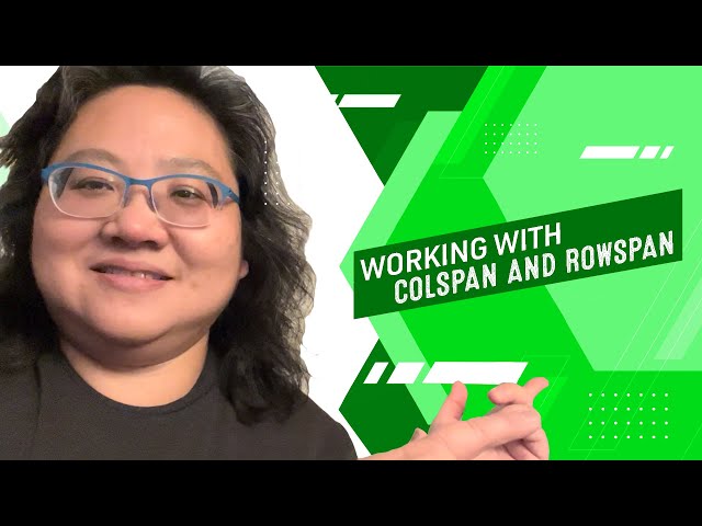 Coding for Beginners: Tables #4— How to Make an HTML Table Cell Span More than One Row or Column