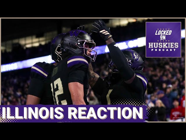 REACTION: Washington Huskies EXPLODE In 42-25 Win Over No. 23 Illinois | Denzel Boston DOMINATES