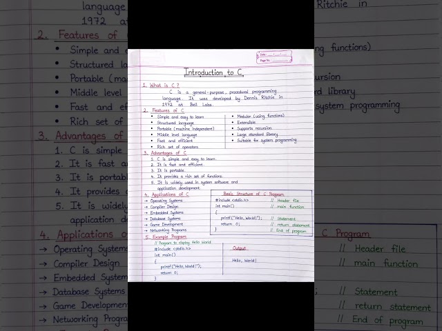 Introduction to C programming #shorts #cprogramming