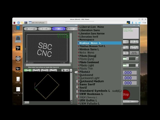 Raspberry Pi CNC: SBC-CNC Software, Text, Letters & Fonts cutting, #cncsoftware #cncmachine #cnc