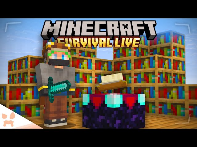 BUILDING MY FIRST BIG ENCHANTING SETUP IN MY MINECRAFT FOREVER WORLD!