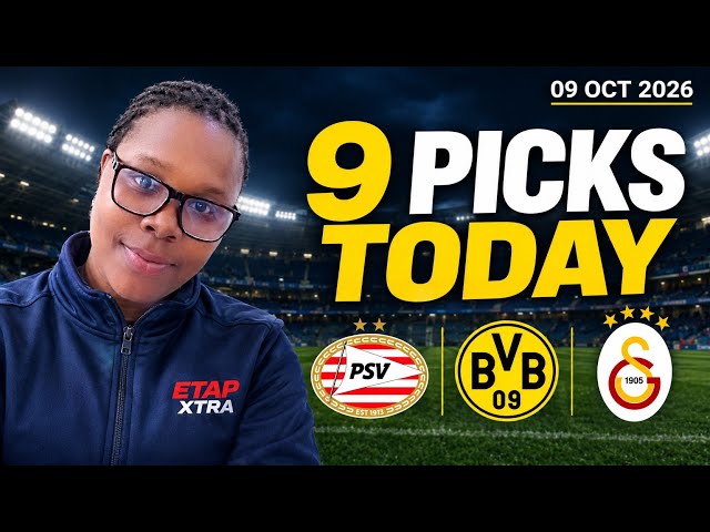 FOOTBALL PREDICTIONS TODAY 09/10/2026 | SOCCER PREDICTIONS | BETTING TIPS, #footballpredictions