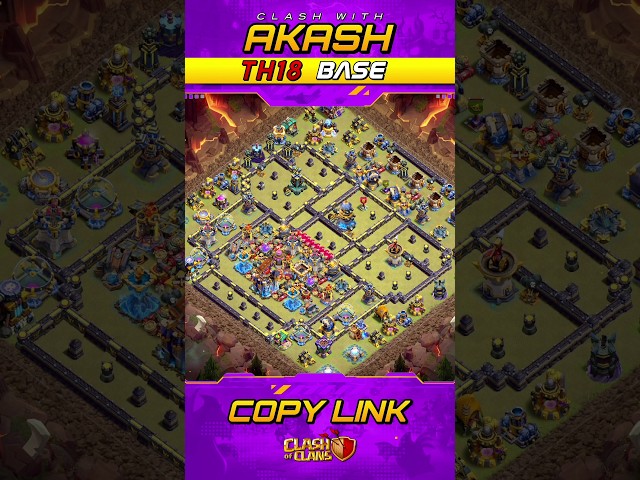 Only 1 TH18 Legend Base Anti 2 Star Anti Super Bowler Anti Thrower Clash of Clans 🔥
