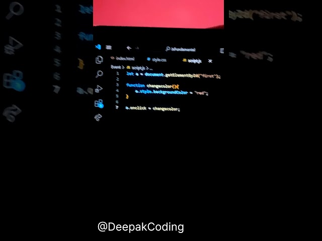 Javascript onclick function use #javascript #programming #shorts