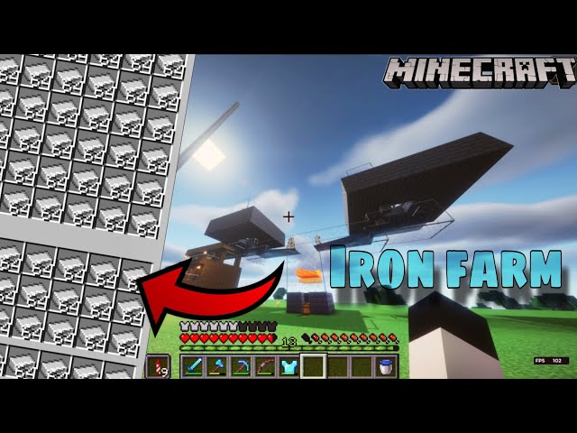 "Minecraft 1.21 Iron Farm Tutorial | Best AFK Iron Farm Java Edition | Unlimited Iron in Survival!"