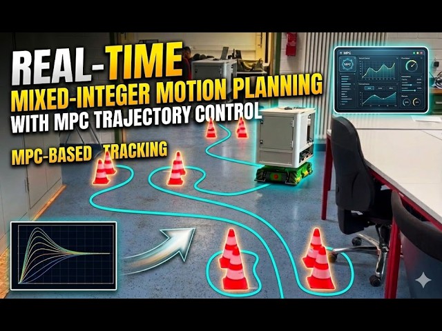 Real Time Mixed Integer Motion Planning with MPC Based Trajectory Tracking Control