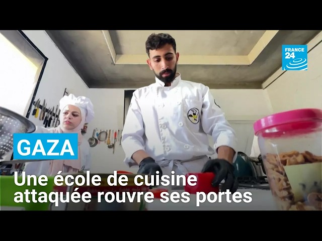 Gaza : des étudiants en quête d'avenir dans une école de cuisine bombardée deux fois par Israël