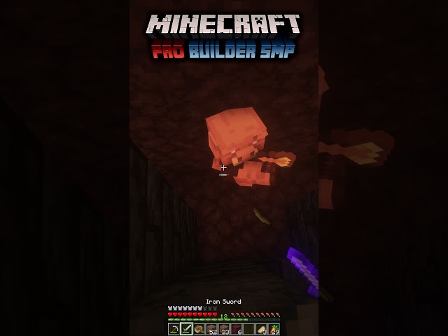 Drunken Nether Shenanigans #1 (Minecraft Pro Builder SMP Shorts)