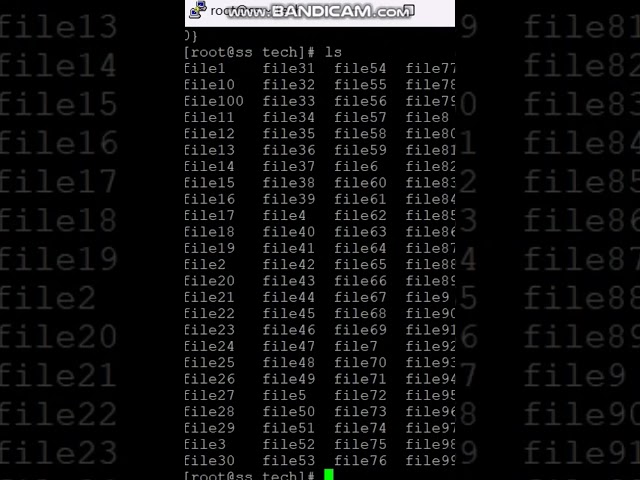 Creating 100 files in Linux by touch command   #short #shorts  #ITknowledgehub#youtubeshorts