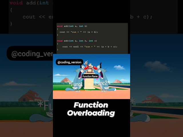 🤯Function Overloading 🤣😂 #codingmeme #funny  #easycoding  #basicofcoding #funnyshorts #funnymemes