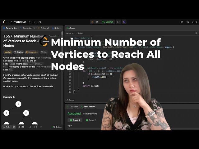 Minimum Number of Vertices to Reach All Nodes LeetCode - Java