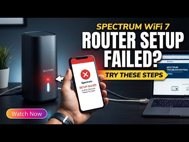 Spectrum WiFi 7 Router Setup Failed Try These Steps