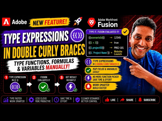 Stop Using the Function Picker! Type Fusion Functions Like a Pro | Adobe Workfront Fusion Tips
