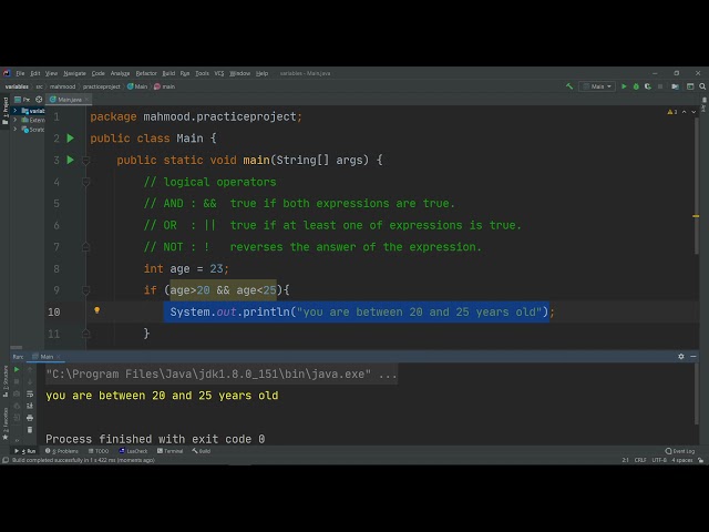 Logical Operators | Java Basics part 5 sohar university