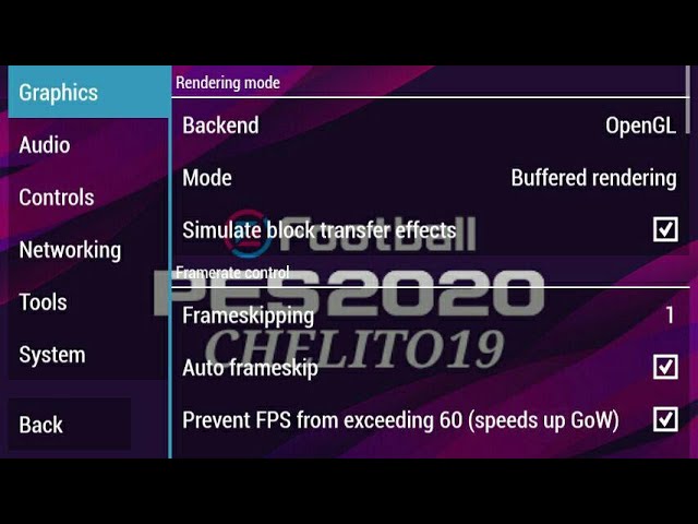 BEST SETTINGS FOR  PES 2020 HIGH GRAPHICS AND EXCELLENT PERFORMANCE  JO REUS 21