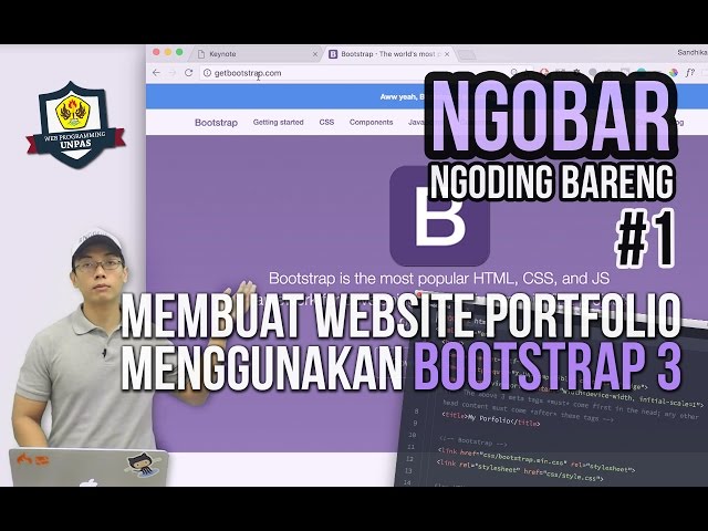 NGOBAR #1: Creating a Portfolio Website with Bootstrap 3