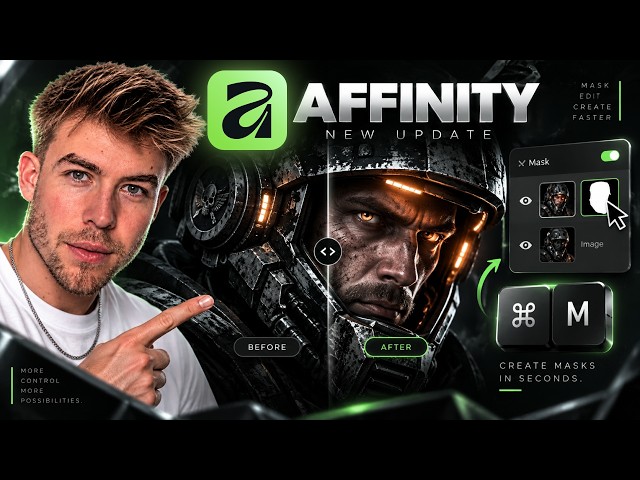 Affinity Update: Create masks in 1 second (Pixel Studio)