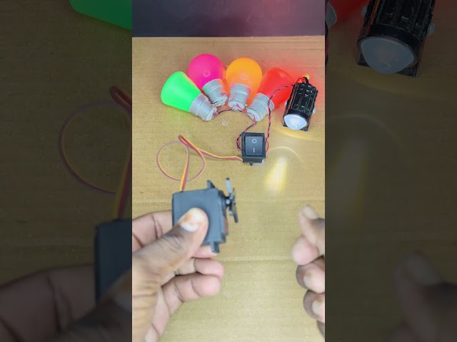 Turn a Gear Motor into a Generator — Powering 5 LED Lights • DC Motor