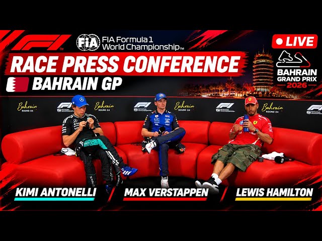 F1 Race Press Conference - Bahrain GP | Max Verstappen, Kimi Antonelli, Lewis Hamilton