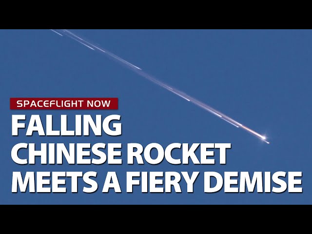 Chinese Long March 3B upper stage makes uncontrolled reentry over Florida