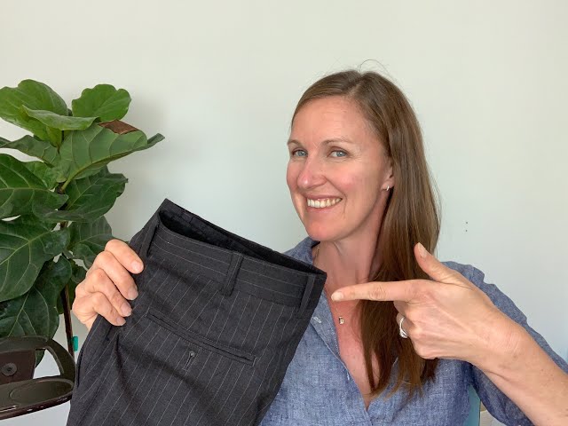 how to alter a pant waist on a tailored mens trouser