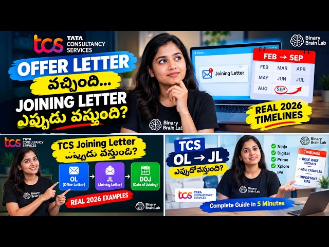 TCS Offer Letter to Joining Letter 2026 | OL → JL → DOJ Timeline | Ninja, Digital, Prime