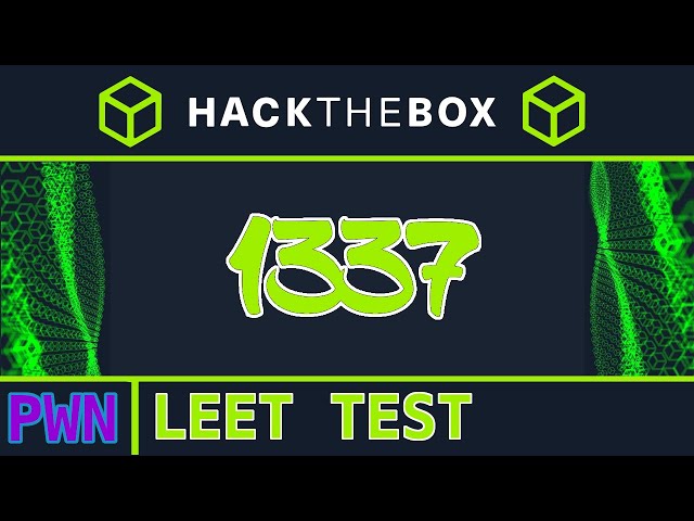 Leet Test [easy]: HackTheBox Pwn Challenge (format string write exploit with pwntools)