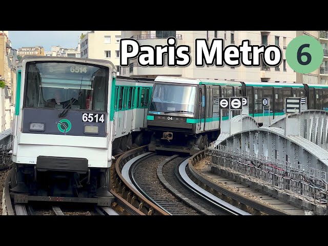 ⁴ᴷ⁶⁰ Exploring Paris Metro Line 6